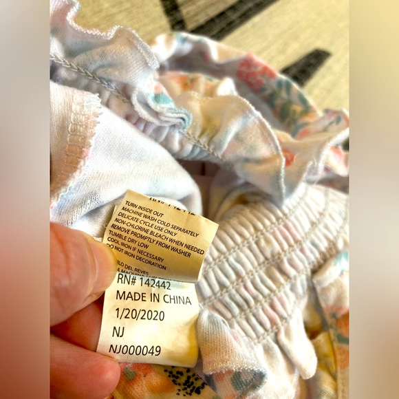 Harry & Violet Tank Pant Floral Romper, 12-18 mo - Picture 8 of 10